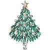 Emerald Color Gold-Tone