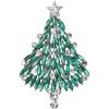 Emerald Color Silver-Tone