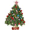 imageBriLove Womens Christmas Tree Brooch Xmas Crystal Pin Costume GiftGoldTone