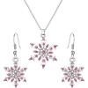 02-Garnet Color Silver-Tone