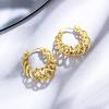 imageBriLove 14K Gold Plated Hoop Earrings for Women Mom 925 Sterling Silver Twist Huggie Hoops Gifts for Daily WearMothers DayValentines DayBirthdayChristmasAnniversary