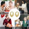imageBriLove 14K Gold Plated Hoop Earrings for Women Mom 925 Sterling Silver Twist Huggie Hoops Gifts for Daily WearMothers DayValentines DayBirthdayChristmasAnniversary