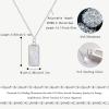 imageBriLove 925 Sterling Silver Minimalistic Moonstone Choker Pendant Necklace Gift for WomenClear SilverTone