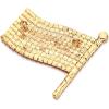 imageBriLove Austrian Crystals Waving American National Flag Brooch Pin for WomenGoldTone