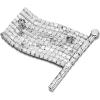 imageBriLove Austrian Crystals Waving American National Flag Brooch Pin for WomenSilverTone
