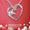 imageBriLove Gifts for Mom Women 925 Sterling Silver Cubic Zirconia Engraved Keep Me in Your Heart Cute Pig Pendant Necklace Gift for Mothers DayValentines DayBirthdayChristmasAnniversaryKeep Me In Your Heart