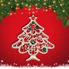 imageBriLove Merry Christmas Tree Brooch Xmas Star Hollow Rhinestone Pin Costume Gift for Women Grils Multicolor GoldTone