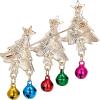imageBriLove Womens Christmas Tree Bell Brooch Xmas Enamel Pin Gifts for Holiday