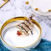 imageBriLove Womens Crystal Rhinestone WaveShape Star Merry Christmas Tree Brooch Pin Multicolor GoldToned
