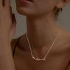 imageBriLove Mama Necklace 925 Sterling Silver Mom Necklace for Women Dainty Mother Jewelry Cute Pendant Necklaces Gift for Mothers DayBirthdayValentines DayChristmasClear GoldTone