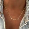 imageBriLove Mama Necklace 925 Sterling Silver Mom Necklace for Women Dainty Mother Jewelry Cute Pendant Necklaces Gift for Mothers DayBirthdayValentines DayChristmasClear GoldTone