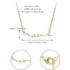 imageBriLove Mama Necklace 925 Sterling Silver Mom Necklace for Women Dainty Mother Jewelry Cute Pendant Necklaces Gift for Mothers DayBirthdayValentines DayChristmasClear GoldTone