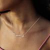 imageBriLove Mama Necklace 925 Sterling Silver Mom Necklace for Women Dainty Mother Jewelry Cute Pendant Necklaces Gift for Mothers DayBirthdayValentines DayChristmasClear SilverTone
