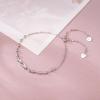 imageBriLove Mothers Day 925 Sterling Silver Mom Bracelet for Women Dainty Mother Jewelry Cute Link Bracelets Gift for BirthdayChristmasClear SilverTone