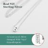 imageBriLove Personalized 925 Sterling Silver Dainty Small Tiny Initial Heart Pendant Choker Necklace Gift for Women Mothers DayValentines DayBirthdayChristmasAnniversaryAInitial B
