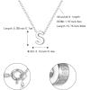 imageBriLove Personalized 925 Sterling Silver Dainty Small Tiny Initial Heart Pendant Choker Necklace Gift for Women Mothers DayValentines DayBirthdayChristmasAnniversaryAInitial S Necklace