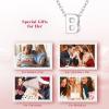 imageBriLove Personalized 925 Sterling Silver Dainty Small Tiny Initial Heart Pendant Choker Necklace Gift for Women Mothers DayValentines DayBirthdayChristmasAnniversaryAInitial B