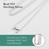 imageBriLove Personalized 925 Sterling Silver Dainty Small Tiny Initial Heart Pendant Choker Necklace Gift for Women Mothers DayValentines DayBirthdayChristmasAnniversaryAInitial M