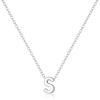 imageBriLove Personalized 925 Sterling Silver Dainty Small Tiny Initial Heart Pendant Choker Necklace Gift for Women Mothers DayValentines DayBirthdayChristmasAnniversaryAInitial S Necklace