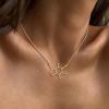 imageBriLove 925 Sterling Silver Caffeine Molecule Cast Pandent Choker Necklace Gift for Women Mothers DayValentines DayBirthdayChristmasAnniversaryGoldTone