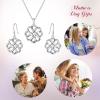 imageBriLove Gifts for Mom Women 925 Sterling Silver Endless Love Vintage Irish Celtic Knot Jewelery for Daily WearMothers DayValentines DayBirthdayChristmasAnniversaryNecklace and Earrings Set