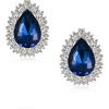 Sapphire Color Silver-Tone