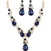 Sapphire Color Gold-Tone