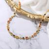 imageBriLove Stunning Geometric Emerald Cut Cluster Crystal Cubic Zirconia Statement Chunky Bib Collar Necklace for Women Party Trendy Jewelry AccessoryMulticolor GoldTone