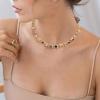 imageBriLove Stunning Geometric Emerald Cut Cluster Crystal Cubic Zirconia Statement Chunky Bib Collar Necklace for Women Party Trendy Jewelry AccessoryMulticolor GoldTone