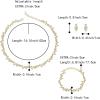 imageBriLove Wedding Jewelry Set for Women Bride Gorgeous Stunning Crystal Flower Leaf Cluster Choker Necklace Link Bracelet Stud Earrings Bridal BridesmaidClear GoldTone