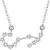 imageBriLove 925 Sterling Silver Necklace Gifts for Mom Women Constellation Zodiac 12 Horoscope Astrology CZ Pendant Mothers DayValentines DayBirthdayChristmasAnniversaryScorpio  Full Ver