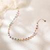 imageBriLove Baroque Freshwater Cultured Pearl Necklace for Women Gorgeous Elegant Real Pearls Choker Strand Necklaces for Wedding Outfit Party Prom GiftColourful Beaded