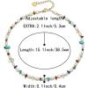 imageBriLove Baroque Freshwater Cultured Pearl Necklace for Women Gorgeous Elegant Real Pearls Choker Strand Necklaces for Wedding Outfit Party Prom GiftTurquoise
