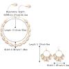 imageBriLove Bohemian Boho Handmade Natural Sea Shell Rhinestone Collar Necklace Earrings Jewelry Set for Women Summer Beach AccessoriesShell Collar