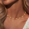 imageBriLove Bohemian Boho Handmade Water Drop Shape Chunky Lightweight Collar Necklace for Women Summer Beach Accessories