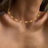 imageBriLove Bohemian Boho Handmade Water Drop Shape Chunky Lightweight Collar Necklace for Women Summer Beach Accessories