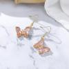 imageBriLove Gorgeous Sparkly Rhinestone Butterfly Statement Dangle Drop Earrings for Women Wedding Summer Beach Party Prom Jewelry AccessoriesChampagne GoldTone