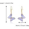 imageBriLove Gorgeous Sparkly Rhinestone Butterfly Statement Dangle Drop Earrings for Women Wedding Summer Beach Party Prom Jewelry AccessoriesLight Purple GoldTone
