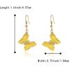 imageBriLove Gorgeous Sparkly Rhinestone Butterfly Statement Dangle Drop Earrings for Women Wedding Summer Beach Party Prom Jewelry AccessoriesYellow GoldTone