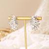 imageBriLove Gorgeous Sparkly Rhinestone Marquise Statement Dangle Drop Earrings for Women Bride Bridesmaid Wedding Party Prom Jewelry AccessoriesClear SilverTone