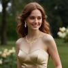 imageBriLove Gorgeous Wedding Jewelry Set for Women Stunning Shiny Rhinestone Crystal Marquise Leaf Cluster Statement Necklace Dangle Drop Earrings for Wedding Party Prom AccessoriesChampagne GoldTone