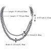 imageBriLove Vintage 1920s Costume Jewelry Multilayer Imitation Pearls Shiny CZ Infinity 8 Strand Choker Necklace for Women Wedding Halloween Cosplay Party Prom AccessoriesGrey