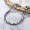 imageBriLove Vintage 1920s Costume Jewelry Multilayer Imitation Pearls Shiny CZ Infinity 8 Strand Choker Necklace for Women Wedding Halloween Cosplay Party Prom AccessoriesGrey