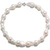 imageBriLove Baroque Freshwater Cultured Pearl Necklace for Women Gorgeous Elegant Real Pearls Choker Strand Necklaces for Wedding Outfit Party Prom GiftBig Real Pearls Necklace