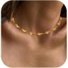 imageBriLove Bohemian Boho Handmade Water Drop Shape Chunky Lightweight Collar Necklace for Women Summer Beach Accessories