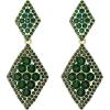 Emerald Color Gold-Tone