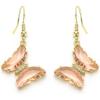 imageBriLove Gorgeous Sparkly Rhinestone Butterfly Statement Dangle Drop Earrings for Women Wedding Summer Beach Party Prom Jewelry AccessoriesChampagne GoldTone