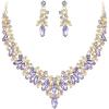 Light Purple Gold-Tone