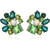 Green Antique Gold-Tone