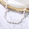 imageBriLove Baroque Necklace for WomenElegant Irregular Shell Choker Strand Necklaces for Summer Beach Wedding Outfit Party PromBaroque Nature Shell